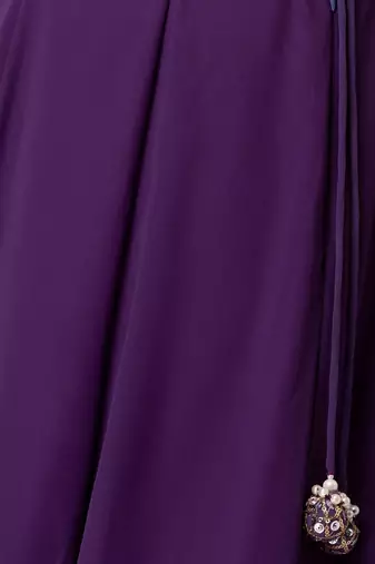 purple georgette embroidered lehenga choli with dupatta