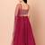 pink georgette embroidered lehenga choli with dupatta