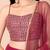 pink georgette embroidered lehenga choli with dupatta
