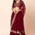 red georgette embroidered lehenga choli with dupatta