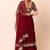 red georgette embroidered lehenga choli with dupatta