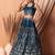 blue georgette embroidered lehenga choli with dupatta