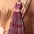 rani pink georgette embroidered lehenga choli with dupatta