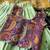 Girls seagreen soft tissue butterfly print lehenga choli with 3d weaving work