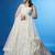 white net embroidered lehenga choli with dupatta