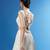 white net embroidered lehenga choli with dupatta