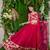 rani pink georgette embroidered lehenga choli with dupatta