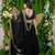 black georgette embroidered lehenga choli with dupatta