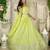 light green georgette embroidered lehenga choli with dupatta