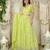 light green georgette embroidered lehenga choli with dupatta