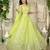 light green georgette embroidered lehenga choli with dupatta