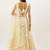 light yellow net embroidered lehenga choli with dupatta