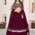 purple georgette embroidered lehenga choli with dupatta