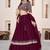 purple georgette embroidered lehenga choli with dupatta