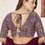 purple georgette embroidered lehenga choli with dupatta