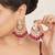 Abhika creations royal kundan meenakari chandbali earrings