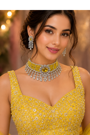 Royale Spark Designer Diamond Choker Set 1