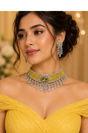 Royale Spark Designer Diamond Choker Set 3