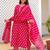 pink rayon printed kurta sets