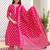 pink rayon printed kurta sets