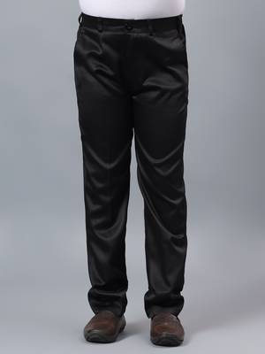 Boys black satin indo western sherwani & trouser set with sequined waistcoat 5