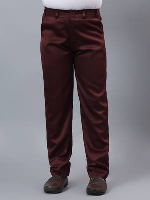 Boys maroon satin indo western sherwani & trouser set with sequined waistcoat 5