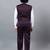 Boys wine satin floral beads & sequins embellished 3 piece party suit set with bowtie
