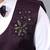 Boys wine satin floral beads & sequins embellished 3 piece party suit set with bowtie