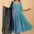 blue cotton printed kurta sets