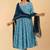 blue cotton printed kurta sets