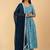 blue cotton printed kurta sets