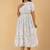 off-white rayon printed dress