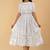 off-white rayon printed dress