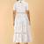off-white rayon printed dress