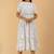 off-white rayon printed dress