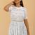 off-white rayon printed dress