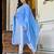 blue rayon printed kurta sets