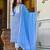 blue rayon printed kurta sets