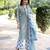 green rayon printed kurta sets