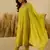 Floral embroidered viscose rayon round neck kurta trouser & dupatta set