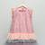 PINK SEQUINS WITH MULTI LAYERED RUFFLED DRESS 
