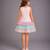 Baby pink embroidered organza dress