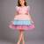 Pink Blue Lycra unicorn eye dress