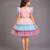Pink Blue Lycra unicorn eye dress