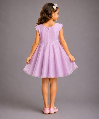 Lilac organza dress 3