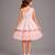 Baby pink embroidered net dress