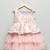 Baby pink embroidered net dress