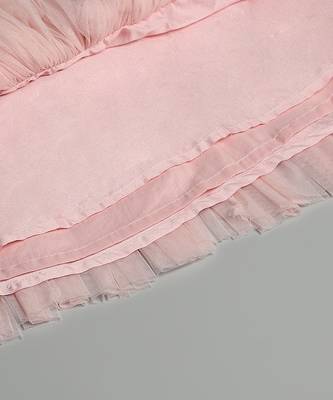 Baby pink embroidered net dress 4