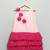 Baby pink embroidered net dress
