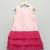 Baby pink embroidered net dress